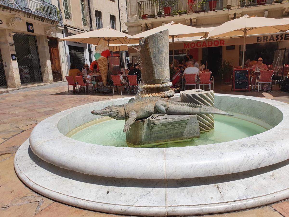 Apartament Au Coeur Du Centre Historique - Immeuble Classe - Terrasse - Climatise Nîmes Zewnętrze zdjęcie