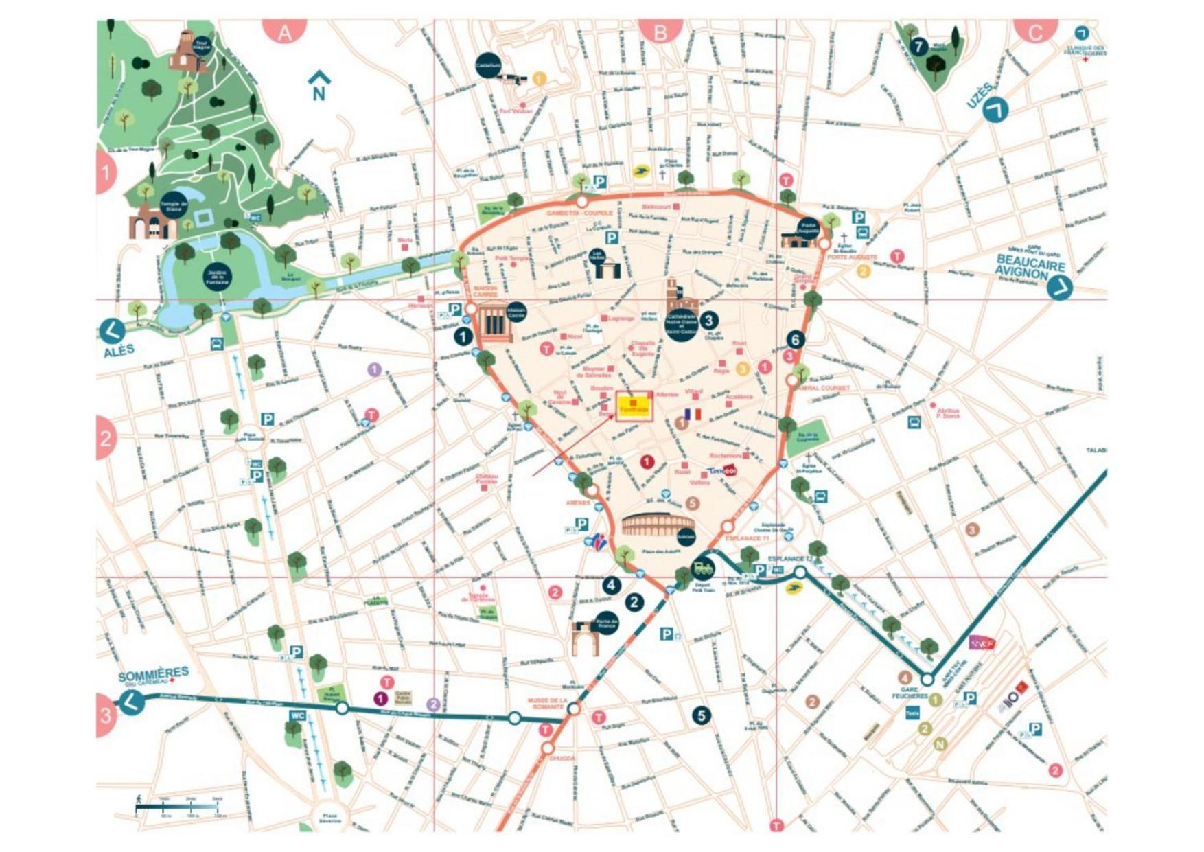 Au Coeur Du Centre Historique - Immeuble Classe - Terrasse - Climatise Nîmes Zewnętrze zdjęcie