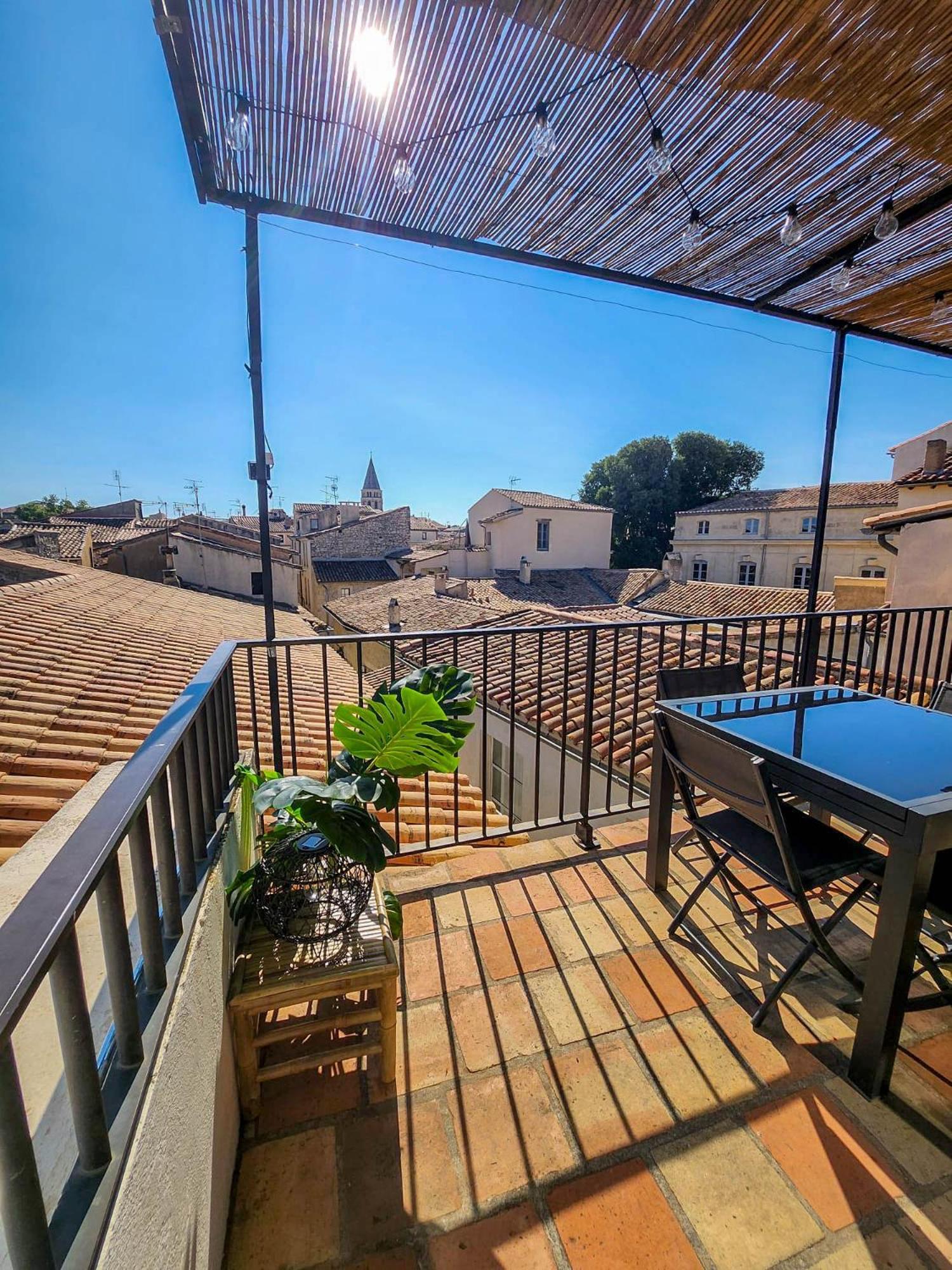 Apartament Au Coeur Du Centre Historique - Immeuble Classe - Terrasse - Climatise Nîmes Zewnętrze zdjęcie